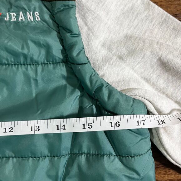 Guess Jeans Full Zip Up Hooded Long Sleeve Vest Jacket Boys Sz Large Blue - Picture 4 of 9